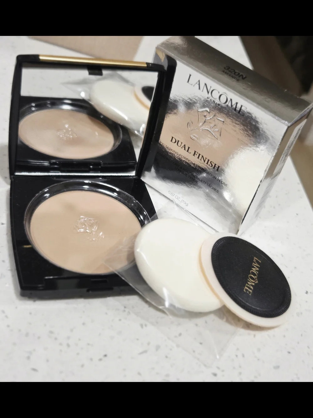 Lancome Dual Finish Matte Pressed Powder - 320N Amande